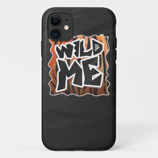 Wild Me Tiger Hot orange and Black Print Case-Mate iPhone Case (Back)
