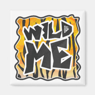 Wild Me Tiger Orange and Black Magnet