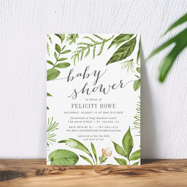 Wild Meadow | Botanical Baby Shower Invitation (Creator Uploaded)
