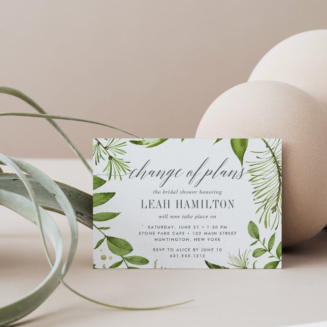 Wild Meadow Bridal Shower Postponement Invitation (Creator Uploaded)