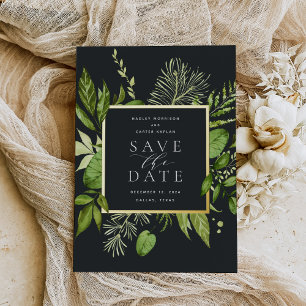 Wild Meadow Foil Save the Date Card