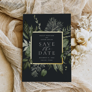 Wild Meadow Foil Save the Date Card