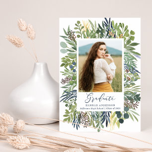 Wild Meadow Graduation Photo Announcement