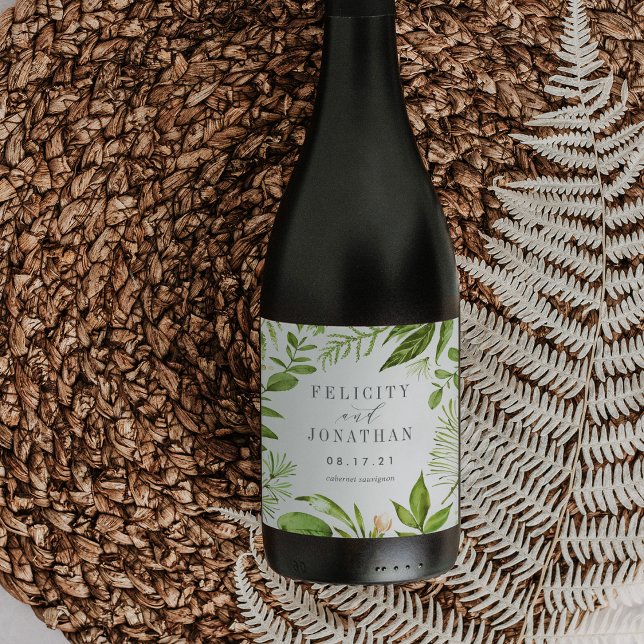 Wild Meadow | Personalised Wedding Wine Label (Creator Uploaded)