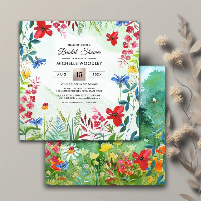 Wild Meadow | Summer Forest Bridal Shower Invitation (Creator Uploaded)