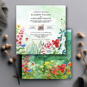 Wild Meadow Summer Forest Wedding Invitations