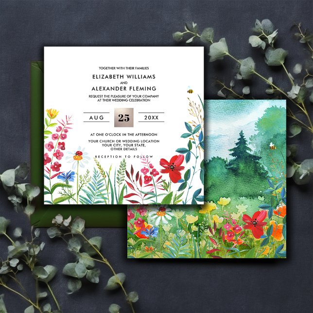 Wild Meadow | Summer Forest Wedding Invitations (Creator Uploaded)