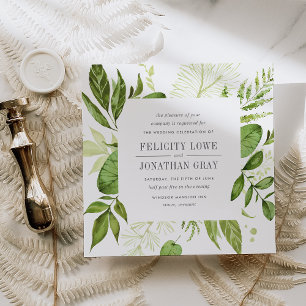 Wild Meadow Wedding Invitation Square
