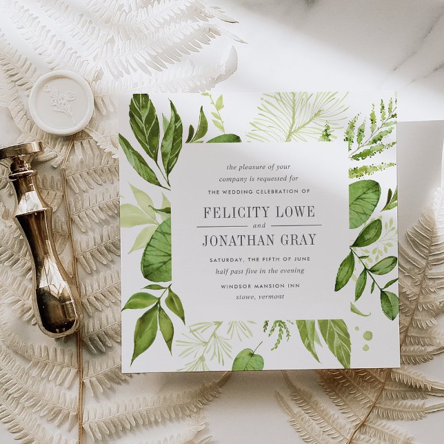 Wild Meadow Wedding Invitation | Square (Creator Uploaded)