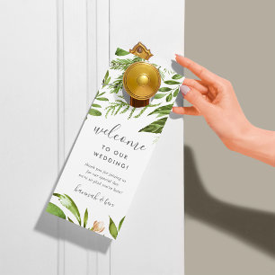 Wild Meadow Wedding Welcome/Do Not Disturb Door Hanger