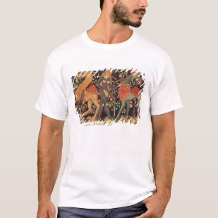 Wild Men and Animals, tapestry, 15th century T-Shirt