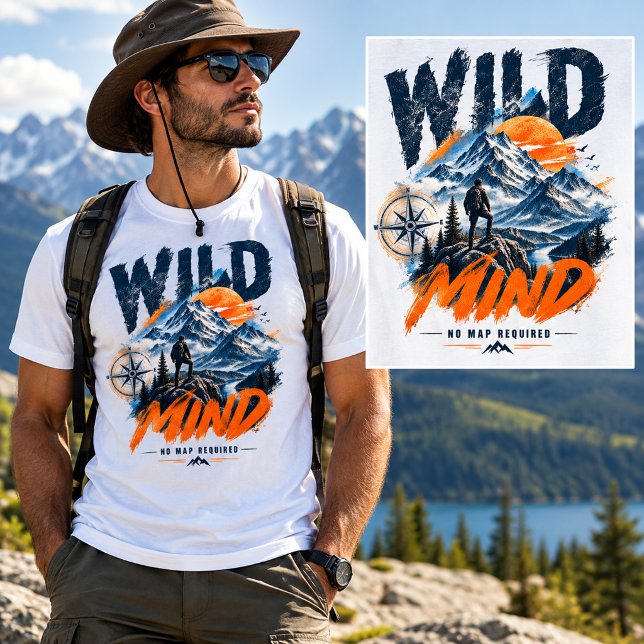 WILD MIND – No Map Required Adventure T-Shirt (Creator Uploaded)