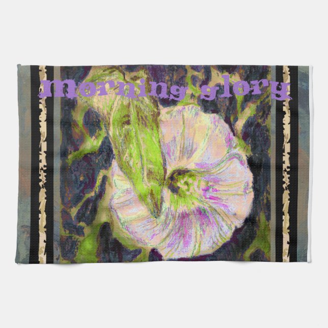 Wild Morning Glory by Alexandra Cook Tea Towel (Horizontal)