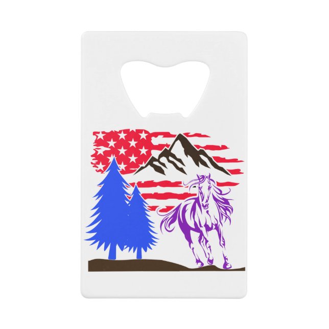 Wild Mountain Horse Galloping (Front)