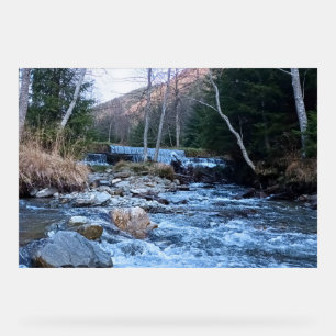 Wild Mountain River - Wild Nature Romania  Acrylic Sign