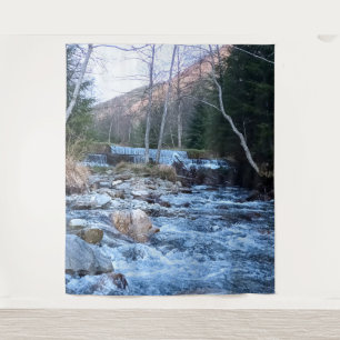 Wild Mountain River - Wild Nature Romania  Tapestry