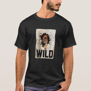 Wild Mountain White Tigers of Bengal Illustration  T-Shirt