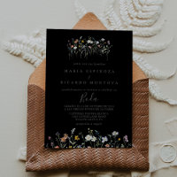 Wild Multicolor Floral Black Spanish Wedding