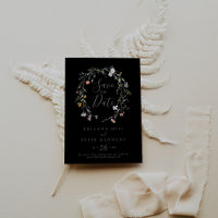 Wild Multicolor Floral Black Wedding