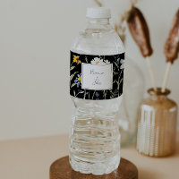 Wild Multicolor Floral Black Wedding