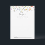 Wild Multicolor Floral Wedding Advice Card<br><div class="desc">This wild multicolor floral wedding advice card is perfect for a rustic wedding. The design features watercolor pink, blush, purple, navy and white elegant flowers with emerald green leaves. These cards are perfect for a wedding, bridal shower, baby shower, graduation party & more. Personalise the cards with the names of...</div>