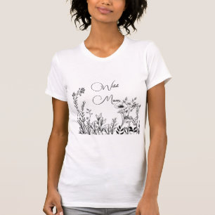 Wild Mum Wild Flower Doodles T-Shirt