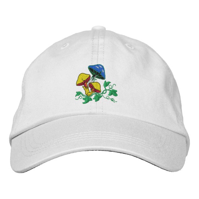 Wild Mushroom Embroidered Cap (Front)