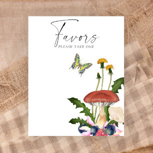 Wild mushrooms baby shower Favours Poster