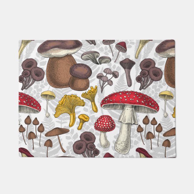 Wild mushrooms doormat (Front)