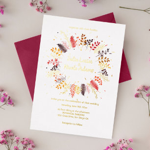 Wild Mushrooms Forest Flower Fern Foliage Wedding