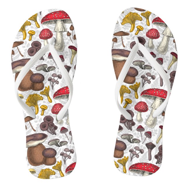 Wild mushrooms jandals (Footbed)
