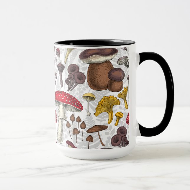 Wild mushrooms mug (Right)