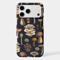 Wild Mushrooms  on graphite black