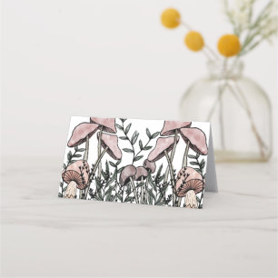 Wild Mushrooms  Place Card