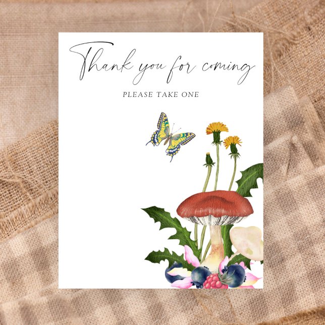 Wild mushrooms Thank you for coming Poster (Creator Uploaded)