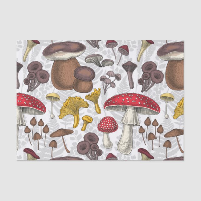 Wild mushrooms tissue paper (Front)