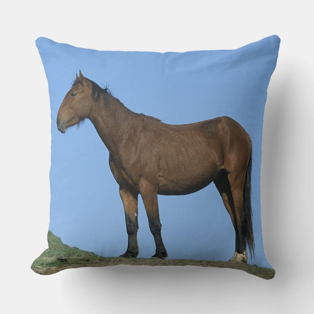 Wild Mustang Horse Cushion (Front)