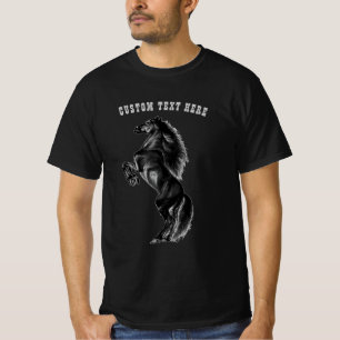Wild Mustang Horse T-Shirt with Custom Text