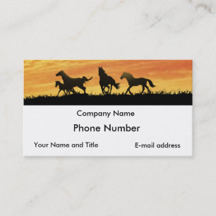 Wild Mustangs Business Card