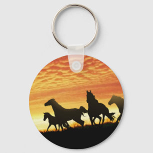 Wild Mustangs Key Ring