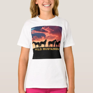 Wild Mustangs on the Horizon T-Shirt