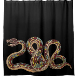 Wild Nature Boa Constrictor Snake Shower Curtain