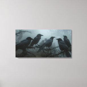 Wild Nature Crow-Raven Canvas Wall Art