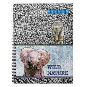 WILD NATURE - ELEPHANT design collection Notebook
