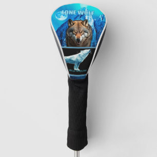 WILD NATURE. LONE WOLF design collection Golf Head Cover