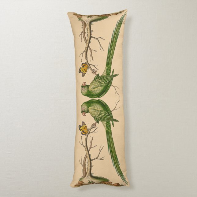 Wild Nature Parrot and Butterfly Lamp Body Cushion (Back (Vertical))