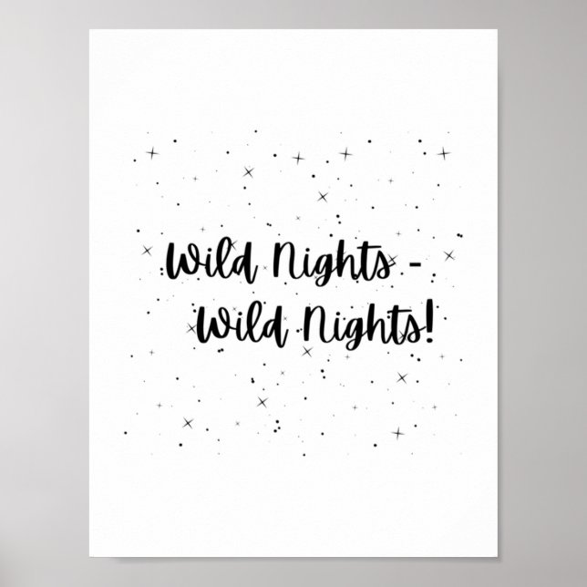 Wild Nights Emily Dickinson Poster (Front)