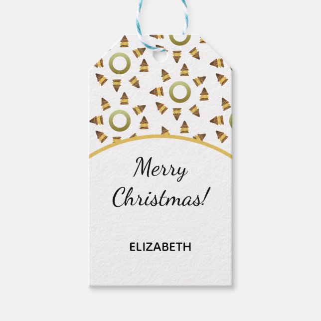 Wild Noel Pattern Gift Tags (Front)