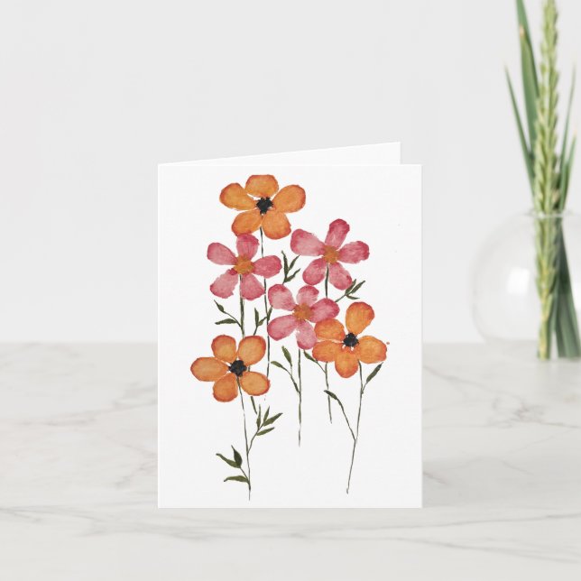 Wild Nosegay Greeting Card (Front)