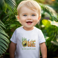 Wild One 1st Birthday Cute Jungle Animals Photo